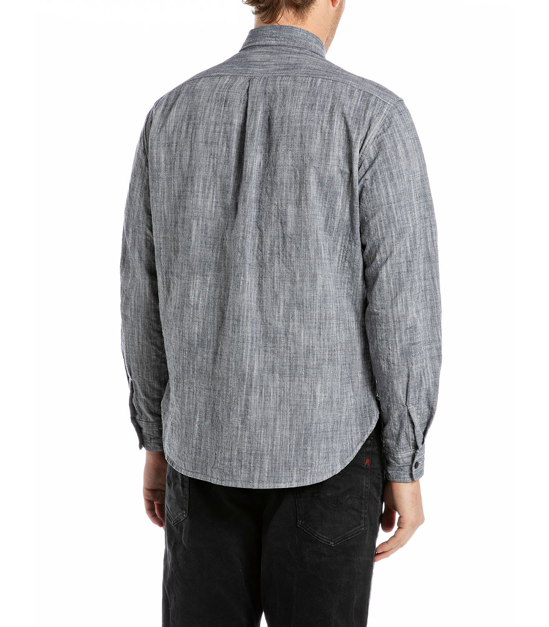 コットンシャンブレーシャツ 詳細画像 ライトグレー 2